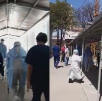 Enfermero salte&ntilde;o pas&oacute; 12 d&iacute;as con respirador: as&iacute; lo recibieron sus pares al salir