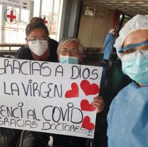 Luego de 35 d&iacute;as de lucha, salte&ntilde;o logr&oacute; ganarle al coronavirus y emocion&oacute; a todos