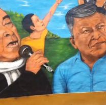 Realizaron un mural en honor a “Ucucha” Franco y al “Zafrero” Rodríguez