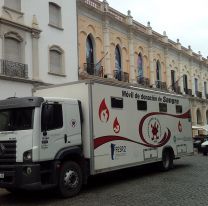 Colecta de sangre en plaza 9 de Julio por el Día Nacional del Donante Voluntario