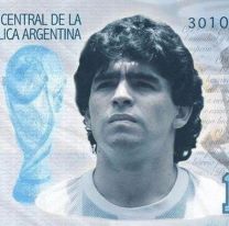 El billete de Maradona podría aparecer el año próximo