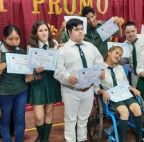 La primera promoci&oacute;n de alumnos con discapacidad