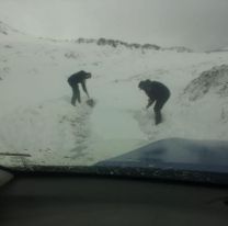 FOTOS | En pleno verano, Nazareno se llenó de nieve