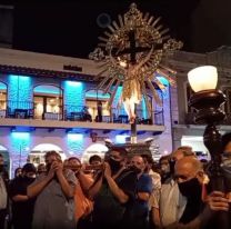 Cientos de salteños hicieron el Vía Crucis en la Plaza 9 de Julio