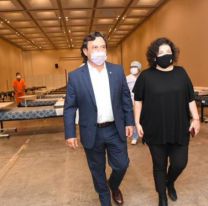 Sáenz y la ministra Vizzotti recorrieron el Centro de Recuperación COVID-19 de Limache