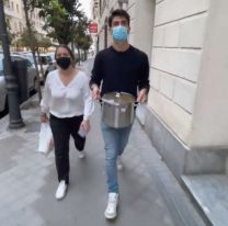 Un argentino en Madrid preparó un locro del 25 para hacer un ?delivery criollo?
