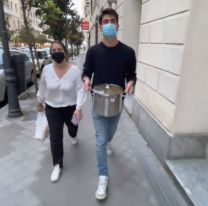 Un argentino en Madrid preparó un locro del 25 para hacer un ?delivery criollo?