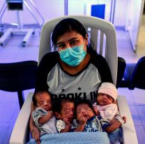 La historia de felicidad y de lucha de Adriana y sus cuatrillizos: nacieron en cuarentena y festejaron su primer a&ntilde;o en medio de la pandemia