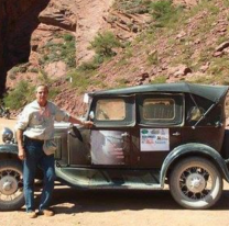 Con 61 años, viajó solo por la Ruta 40 en su antiguo Ford A