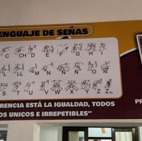 Un colegio salte&ntilde;o puso un cartel con lengua de se&ntilde;as: “Esto s&iacute; es inclusivo”