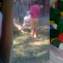 Salteñito junta tapitas para ayudar a niños del Garrahan: lleva más de 5 kilos