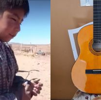 Un sue&ntilde;o cumplido para Gast&oacute;n, el changuito cantor tendr&aacute; su anhelada guitarra