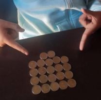 Salte&ntilde;os juntaron m&aacute;s de 100 monedas de $1 con un error de ortograf&iacute;a