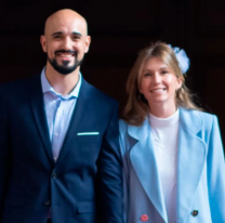 El casamiento de Abel Pintos y Mora Calabrese: las fotos de la ceremonia religiosa