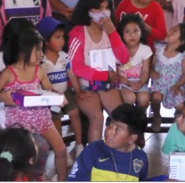 Los niños de la “Casita de Belén” recibieron tablets para apoyo escolar