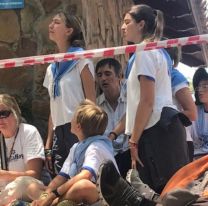 Esteban Bullrich se emocion&oacute; junto a los fieles que peregrinaron para pedir por su salud