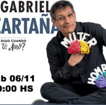 Gabriel Cartaña presenta ¿Qué digo cuando digo Te Amo? en Salta