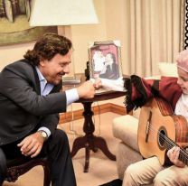 El gobernador Sáenz recibió a Milo, el niño prodigio del folklore