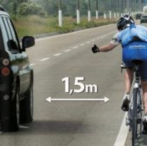 Juntan firmas para impulsar la ley de respeto a los ciclistas en ruta