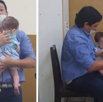 Docente salteño cuidó el bebito de su alumna mientras rendía un final