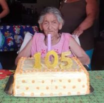 Doña Felisa festejó sus 105 años, pero ella dice que tiene más