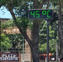 Or&aacute;n, unas de las ciudades m&aacute;s calientes del pa&iacute;s: la t&eacute;rmica alcanz&oacute; los 45&ordm;C