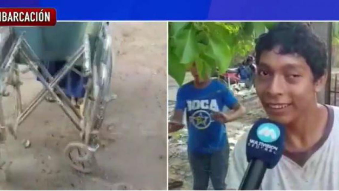 Salteño con discapacidad motriz necesita ayuda para acceder a una silla de rueda