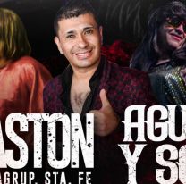 Gastón y la agrupación Santa Fe en un show único junto a Agua y Sol