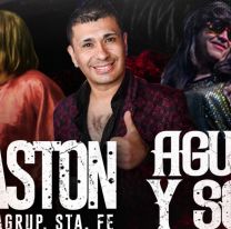 Gastón y la agrupación Santa Fe en un show único junto a Agua y Sol