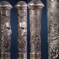 Una pieza &uacute;nica de plater&iacute;a rinde homenaje a Salta y al Gral. G&uuml;emes