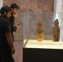 Muestra de textiles hallados en Tastil