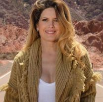 Desde Salta, Isabel Macedo posó como modelo de su nueva colección de tejidos