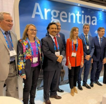 Sáenz participó de la inauguración del stand argentino en la feria minera más grande del mundo