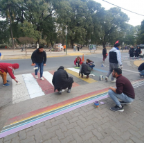 Se puso en valor el punto del orgullo en el parque San Martín
