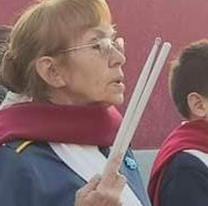 Sueño cumplido: la abuela tocó en la banda de música con su nieto