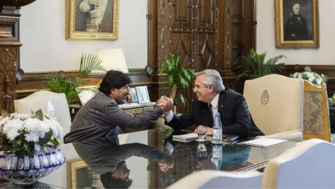 Alberto Fernández recibió a Evo Morales
