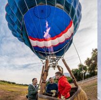 A 13 días de su inauguración, un globo aerostático chocó con una línea de alta tensión