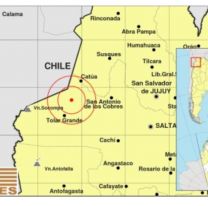 Salta registró cinco temblores este martes