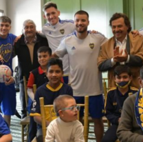 Alegr&iacute;a xeneize: ni&ntilde;os y abuelos salte&ntilde;os cumplieron su sue&ntilde;o de conocer al plantel de Boca