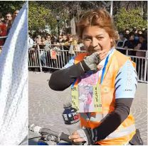 Vino pedaleando desde Cafayate para pedir que dejen de hacerle bullying a su hijo