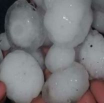 Tras la ola de calor, cayó granizo en Rosario de la Frontera