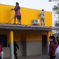Reconstruyeron el aula incendiada en R&iacute;o Piedras y los alumnos tienen clases con normalidad