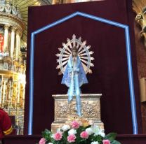 VIDEO | La Virgen que estuvo en la guerra de Malvinas llegó hoy a la Catedral Basílica de Salta