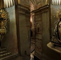 Las imágenes del Señor y la Virgen del Milagro fueron entronizadas en Roma