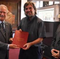 El vicegobernador Marocco recibió al padre "Pepe" Di Paola