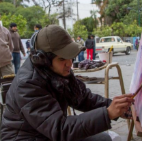 Encuentro de pintores, el fin de semana largo, en la plaza 9 de Julio
