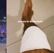 Abel Pintos sufrió una lesión en Salta y transmitió tranquilidad a sus seguidores
