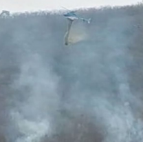 Helicópteros buscan evitar la propagación y reactivación de focos ígneos