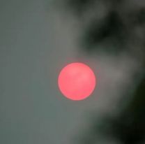 Luna roja, una consecuencia del humo en el ambiente
