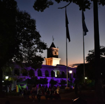 Distintos espacios de la ciudad se iluminaron por el D&iacute;a Internacional de la Eliminaci&oacute;n de la Violencia contra las Mujeres